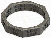 Byr Yüzük Ölçüsü US 9.5 - Japon Koan (Plastik Aparattır!!!) 3D thumbnail 1