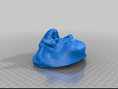 Byr Burun deliği delikli Oni yarım maske (Sadece Plastik Aparattır!!!) 3D thumbnail 3