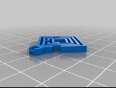 Byr Eşkenar Dörtgen Labirent Küpe (Plastik Aparattır!!!) 3D - 3