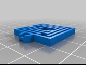 Byr Kare Labirent Küpe (Plastik Aparattır!!!) 3D - 3