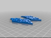 Byr Üçgen Desenli Büyük Küpe (Sadece Plastik Aparattır!!!) 3D - 3