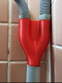 Byr Çamaşır makinesi için drenaj hortumu 2'si 1 arada adaptör (Sadece Plastik Aparattır!!!) 3D - 3