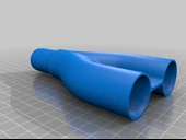 Byr Çamaşır makinesi için drenaj hortumu 2'si 1 arada adaptör (Sadece Plastik Aparattır!!!) 3D - 1