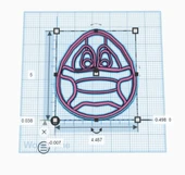 Byr Maske kurabiye kesicili yumurta (Plastik Aparattır!!!) 3D thumbnail 2