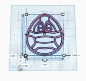 Byr Maske kurabiye kesicili yumurta (Plastik Aparattır!!!) 3D thumbnail 1