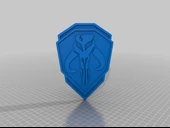 Byr Mandalor Mitosaurus Kafatası Sembolü / Rozeti 4 (Plastik Aparattır!!!) 3D - 1