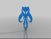 Byr Mandalor Mitosaur Kafatası Sembolü 1 (Sadece Plastik Aparattır!!!) 3D - 1