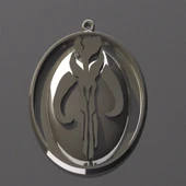 Byr Boba Fett Mandalor Mythosaur Yüksek Rölyef Süsü (Sadece Plastik Aparattır!!!) 3D - 1