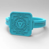 Byr Çakra Kali Yüzük Yantra Meditasyon Sembolü (Plastik Aparattır!!!) 3D thumbnail 2