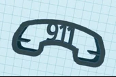 911 Telefon Kurabiye Kesici (Plastik Aparattır!!!) - 2