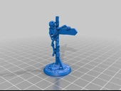 28mm Ölümsüz İskelet Tabelası / Tabela Direği (Plastik Aparattır!!!) - 4