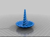 Byr Tek Boynuzlu Yüzük Tutucu (Sadece Plastik Aparattır!!!) 3D thumbnail 3