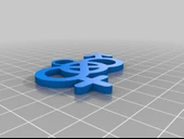 Byr Biseksüel gurur kolyesi (Plastik Aparattır!!!) 3D thumbnail 3