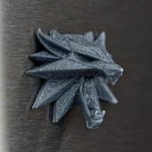 Byr Witcher Wolf Okulu Madalyonu buzdolabı mıknatısı (Plastik Aparattır!!!) 3D - 4