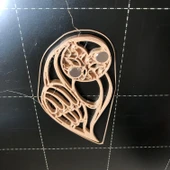 Byr Baykuş Kolye buzdolabı mıknatısı (Sadece Plastik Aparattır!!!) 3D thumbnail 3