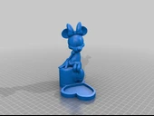 Byr Minnie Mouse yüzük tutucusu (Sadece Plastik Aparattır!!!) 3D thumbnail 3