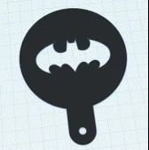 Byr Batman kahve şablonu (Sadece Plastik Aparattır!!!) 3D - 1