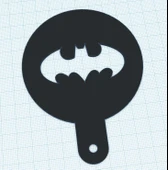 Byr Batman kahve şablonu (Sadece Plastik Aparattır!!!) 3D - 2
