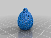 Byr Voronoi Tarzı Paskalya Yumurtası Küpe (Plastik Aparattır!!!) 3D - 2