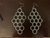 Byr Yüzük Desenli Küpe (Sadece Plastik Aparattır!!!) 3D - 1