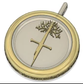 Byr Yüzüklerin Efendisi Kolye (Sadece Plastik Aparattır!!!) 3D thumbnail 2