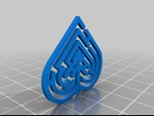 Byr Labirent kalp kolye (Plastik Aparattır!!!) 3D thumbnail 2