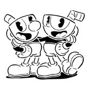 Cuphead ve Mugman kalıbı 1 (Plastik Aparattır!!!) - 2