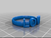 Byr "Aşk" Yüzük (Plastik Aparattır!!!) 3D thumbnail 2