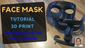 Byr MASKE VEYA CADILAR BAYRAMI İÇİN EV YAPIMI YÜZ MASKESİ / kendin yap / 3D baskı / MESHMIXER / FUSION 360 eğitimi (Sadece Plastik Aparattır!!!) 3D thumbnail 2