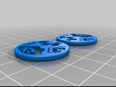 Byr FlowerCircles Küpe veya Kolye (Plastik Aparattır!!!) 3D thumbnail 2