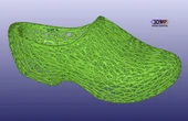 Byr Ahşap Ayakkabı Voronoi Stili (Plastik Aparattır!!!) 3D - 2