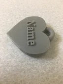 Byr Yüzük Kalp Adı (Sadece Plastik Aparattır!!!) 3D thumbnail 4