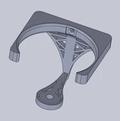 Byr Duvara monte şişe tutucu (Sadece Plastik Aparattır!!!) 3D - 1