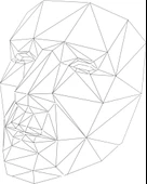 Byr Düşük Poligon Yazdırılabilir Maske (Plastik Aparattır!!!) 3D thumbnail 1