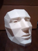 Byr Düşük Poligon Yazdırılabilir Maske (Plastik Aparattır!!!) 3D thumbnail 5