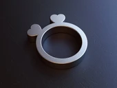 Byr Yüzük - Kalpler (Plastik Aparattır!!!) 3D thumbnail 1