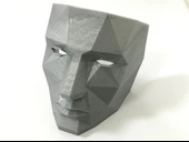 Byr Düşük Poligon Yazdırılabilir Maske (Plastik Aparattır!!!) 3D thumbnail 4
