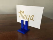 Byr Tablo Üst Adı Tutucu, Fiyat Etiketi Sahibi, Kartvizit Sahibi (Sadece Plastik Aparattır!!!) 3D thumbnail 1