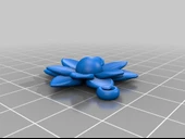 Byr 3 Katlı Çiçek Küpe (Plastik Aparattır!!!) 3D - 3