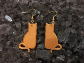 Byr Kedi Küpe 1 (Plastik Aparattır!!!) 3D - 1