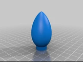 Byr WS2811 / WS2801 C9 Ampul Difüzör 12mm NeoPixel LED için (Plastik Aparattır!!!) 3D - 3