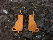 Byr Kedi Küpe 1 (Plastik Aparattır!!!) 3D - 2