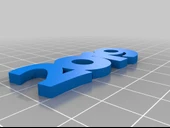 Byr 2019 Kolye (Plastik Aparattır!!!) 3D thumbnail 3