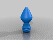 Byr Eski Okul Dev Noel Ampulü (Sadece Plastik Aparattır!!!) 3D - 3