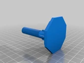 Byr Klozet kapağı montaj vidası M12 (Sadece Plastik Aparattır!!!) 3D - 1