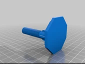 Byr Klozet kapağı montaj vidası M12 (Sadece Plastik Aparattır!!!) 3D - 2