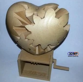 Byr El Kranklı Kalp Dişlisi İçin Yüzük (Plastik Aparattır!!!) 3D thumbnail 3