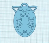 Byr Yavru kedi anahtar zinciri kolye şey (Sadece Plastik Aparattır!!!) 3D thumbnail 1