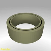 Byr Fidget Yüzük Düz - Boyut 7 (Plastik Aparattır!!!) 3D thumbnail 2