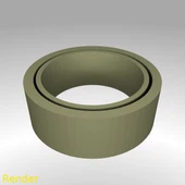 Byr Fidget Yüzük Düz - Boyut 7 (Plastik Aparattır!!!) 3D thumbnail 1